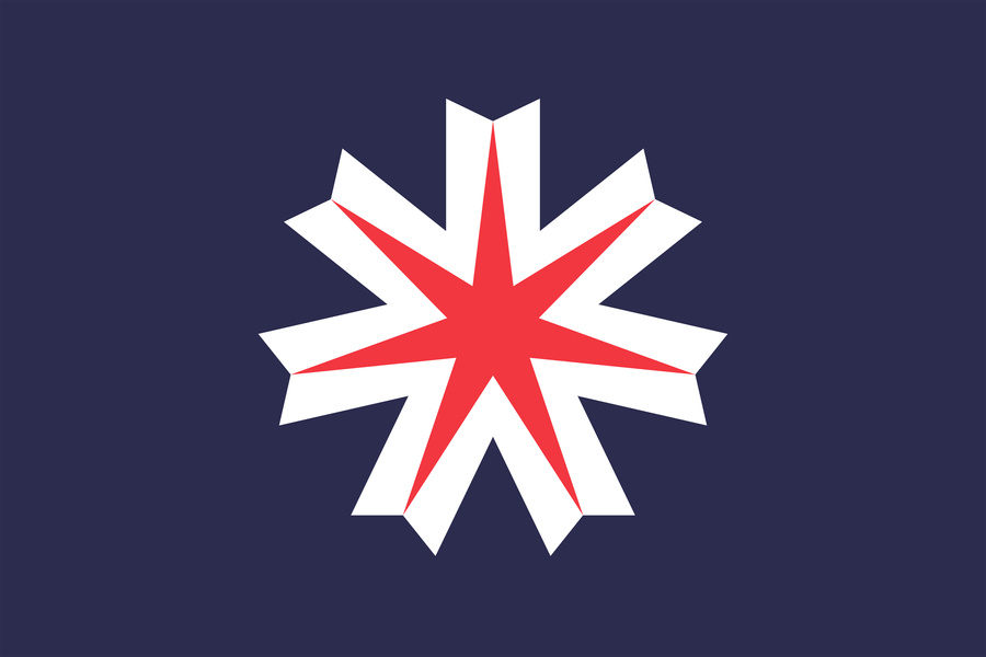 Hokkaido, Japan National Flag